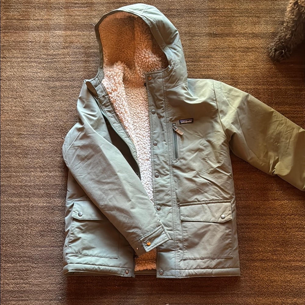 Patagonia Kids Green Hooded Jacket